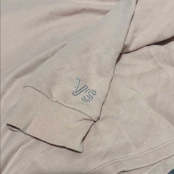 🤎 Victoria Sport Cropped Hoodie Sweatshirt Size XL | Blush Taupe - Picture 6 of 7